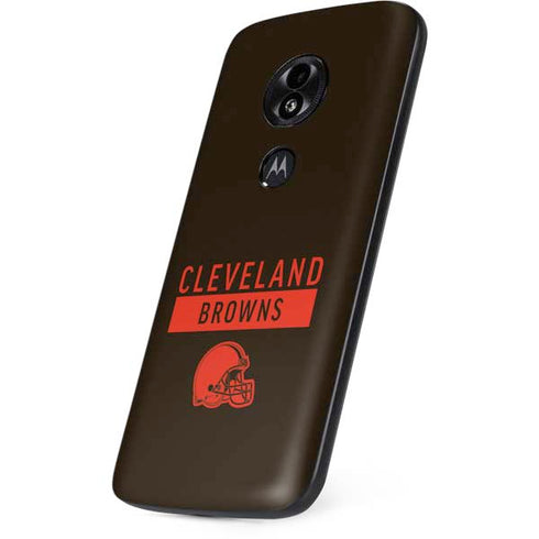 NFL Cleveland Browns Brown Performance Series Moto E5 Play Skin